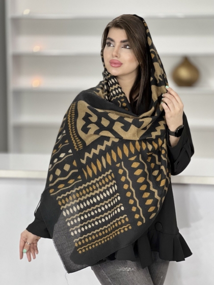شال موهر کجراه ریشه دار کد 1458