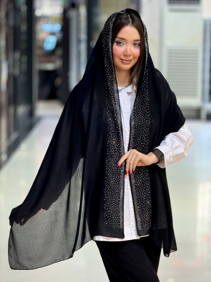 شال نخی اعلاء نگین کاری کد 2598