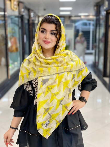 روسری نخی دور دست دوز کد 492