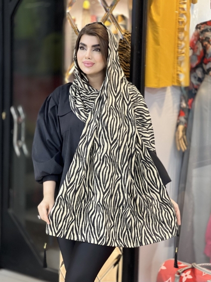 شال نخی بهاره منگوله دار کد 1669