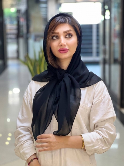 روسری حریر دور دوخت کد 2147