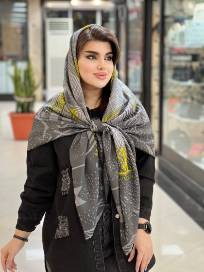 روسری گارزا دور دست دوز کد 896