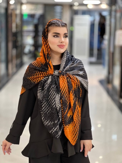 روسری گارزا دور دست دوز کد 970