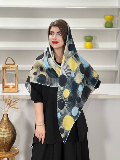 روسری نخی دور دست دوز کد1152