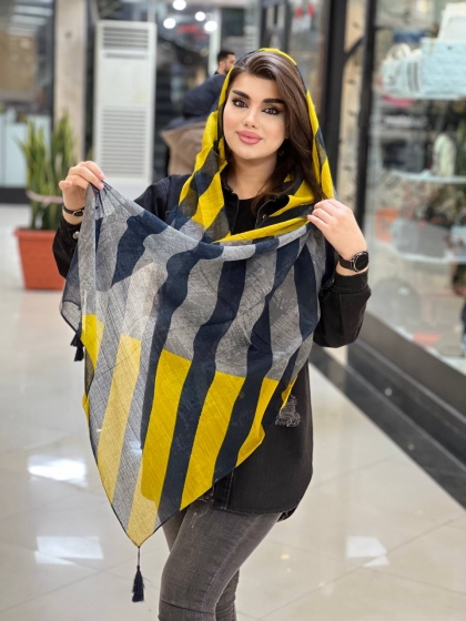 شال نخی فلورانس منگوله دار کد 858