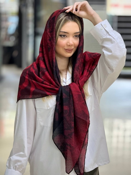روسری گارزا دور دست دوز کد 2709