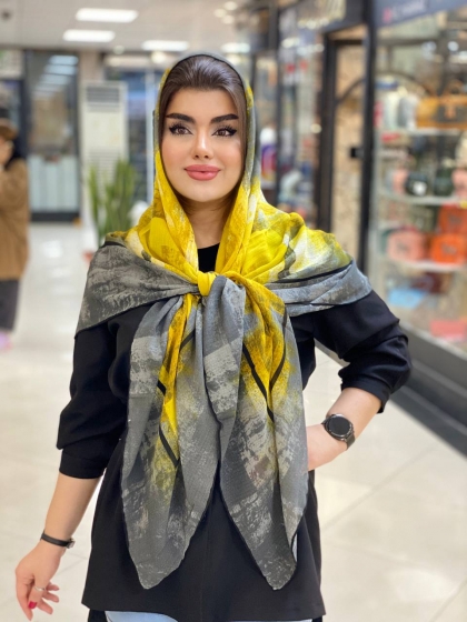 روسری گارزا_ژاکارد دست دوز کد 501