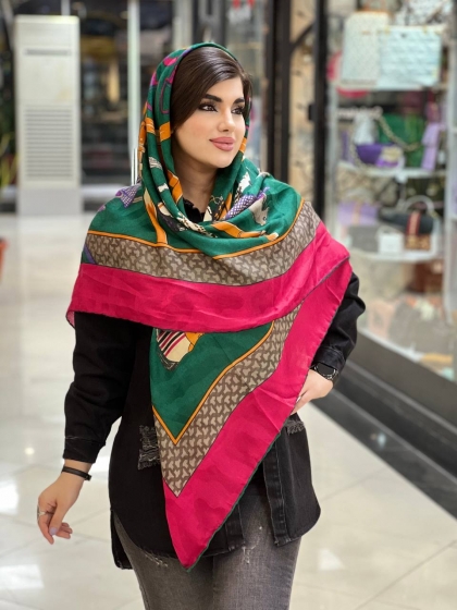  روسری یونیک دور دست دوز بهاره کد888