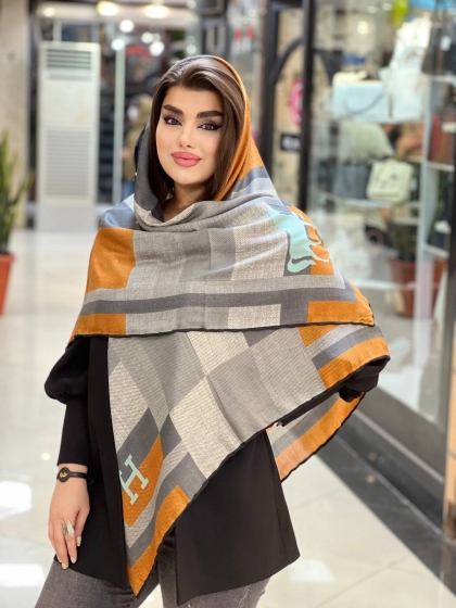 روسری نخی بلفی دست دوز  کد743