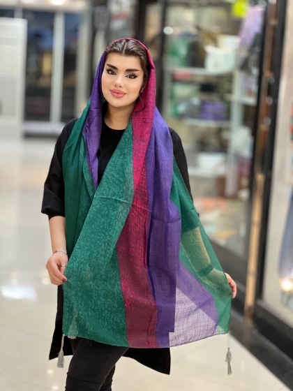 شال نخی اسلپ منگوله دار کد957