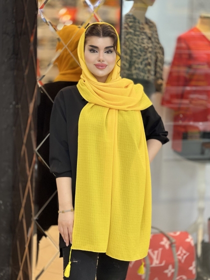 شال جاذبه منگوله دار کد1011