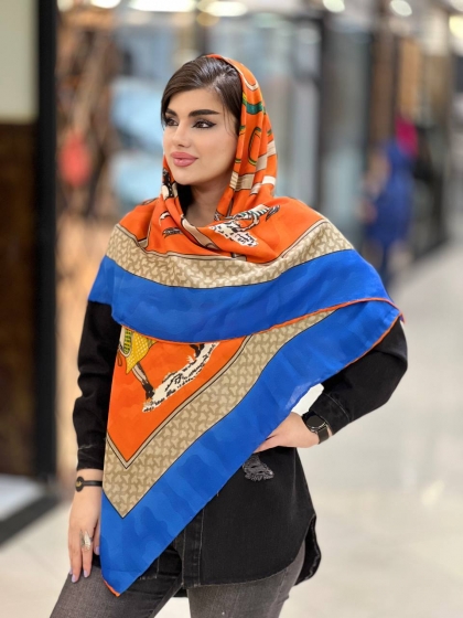 روسری یونیک دور دست دوز بهاره کد908