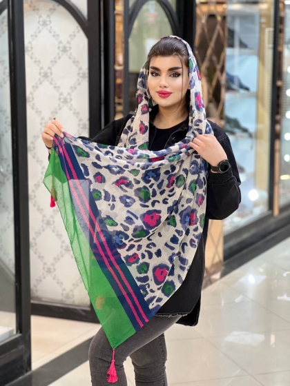 شال نخی ترک منگوله دار کد802