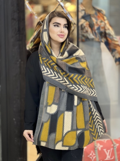 شال موهر کجراه ریشه دار کد 1373