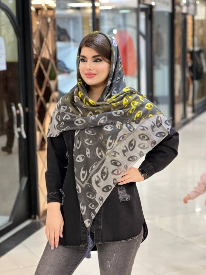 روسری نخی ترک منگوله دار کد 822