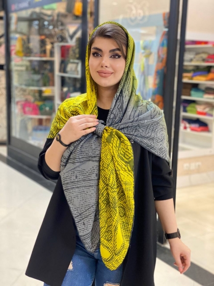 روسری گارزا دور دست دوز کد377
