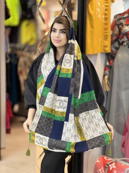 شال نخی منگوله دار بهاره کد 1629