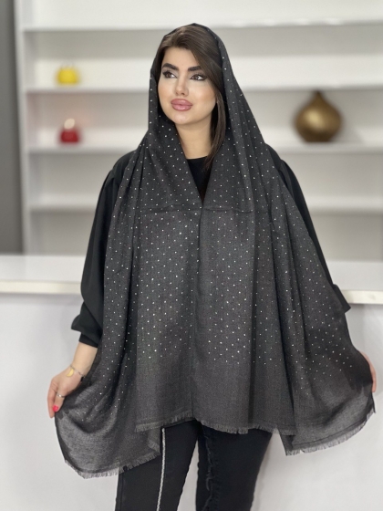 شال نخی ملانژ بارانی کد 1529