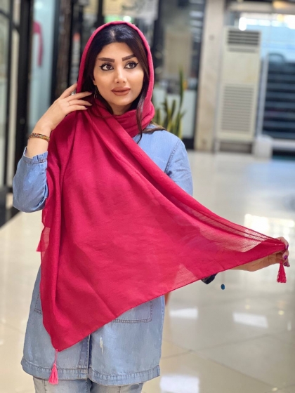 شال نخی اسلپ اعلا منگوله دار کد 2153
