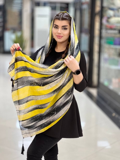 شال نخی ترک منگوله دار کد 914