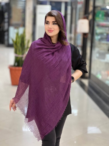 شال نخی پلیسه سبک و خنک کد 960