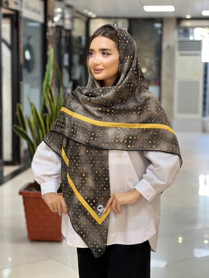 روسری نخی دور دست دوز کد 1283