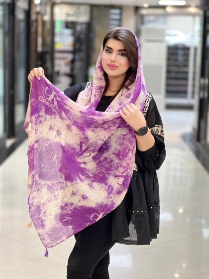 شال نخی منگوله دار (سبک و خنک) کد 1056