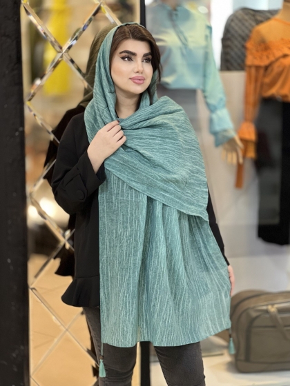 شال نخی سنگشور منگوله دار وارداتی کد1830