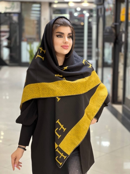 روسری نخی حصیری پاییزه دست دوز کد 723