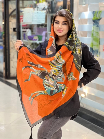 شال سی آی اسکارف منگوله دار کد 885