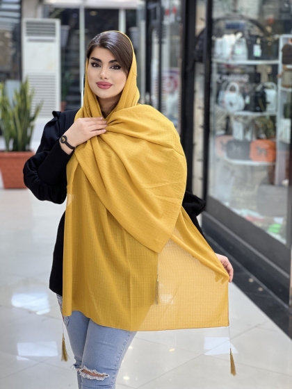 شال نخی جاذبه منگوله دار بهاره کد 772