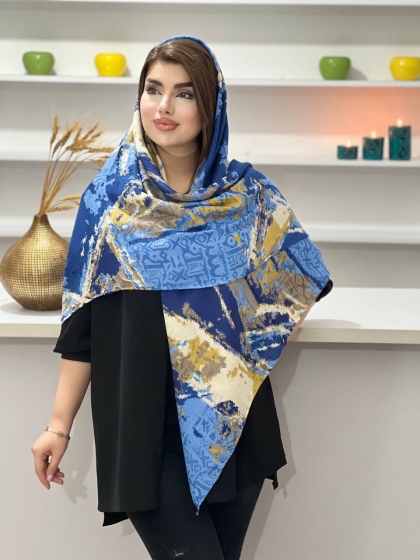 روسری نخی حصیری دور دست دوز کد 1095