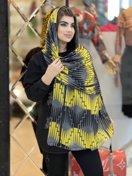 شال نخی بهاره منگوله دار کد1663