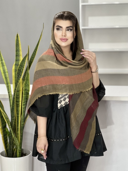 روسری نخی پاییزه دور ریش کد  1331
