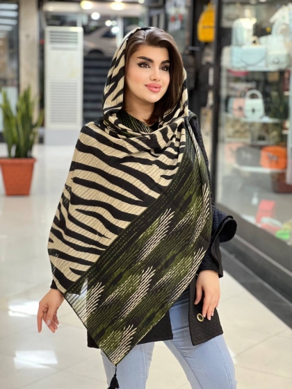 شال نخی وول منگوله دار کد 704