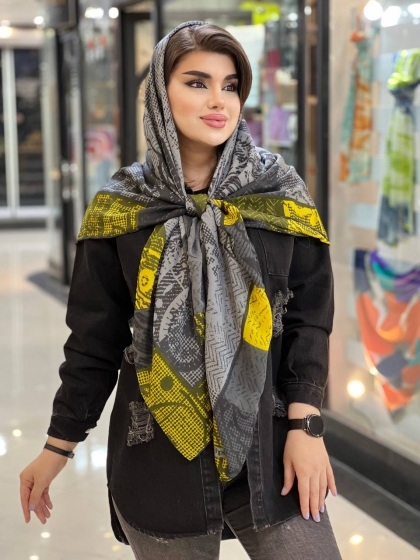 روسری گارزا دور دست دوز کد875