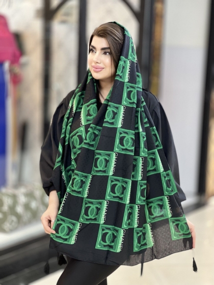 شال نخی بهاره منگوله دار کد1657