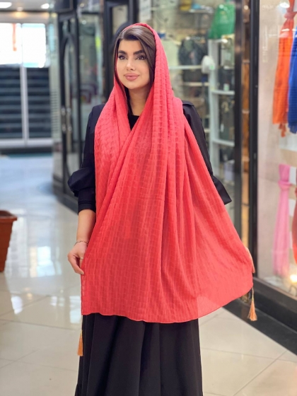 شال نخی تسلا اعلاء منگوله دار کد2035