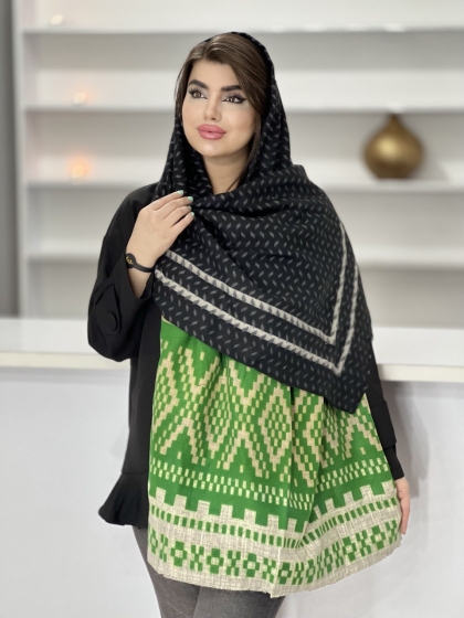 شال موهر کجراه ریشه دار کد 1457