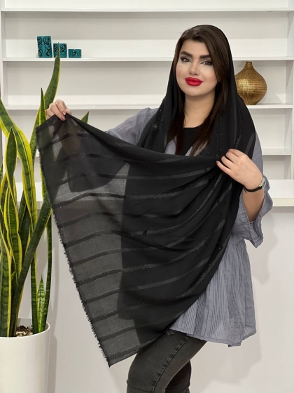 شال نخی راه راه لمه کد1179