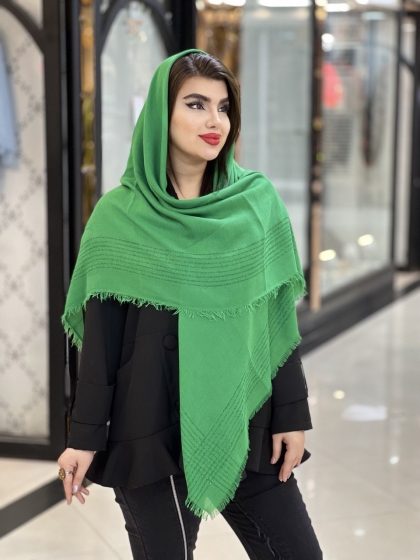 روسری نخی پاییزه لمه دار کد 1409