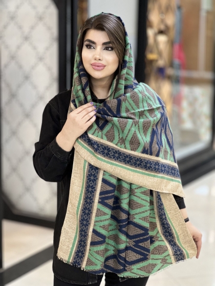شال موهر کجراه ریشه دار کد 1515